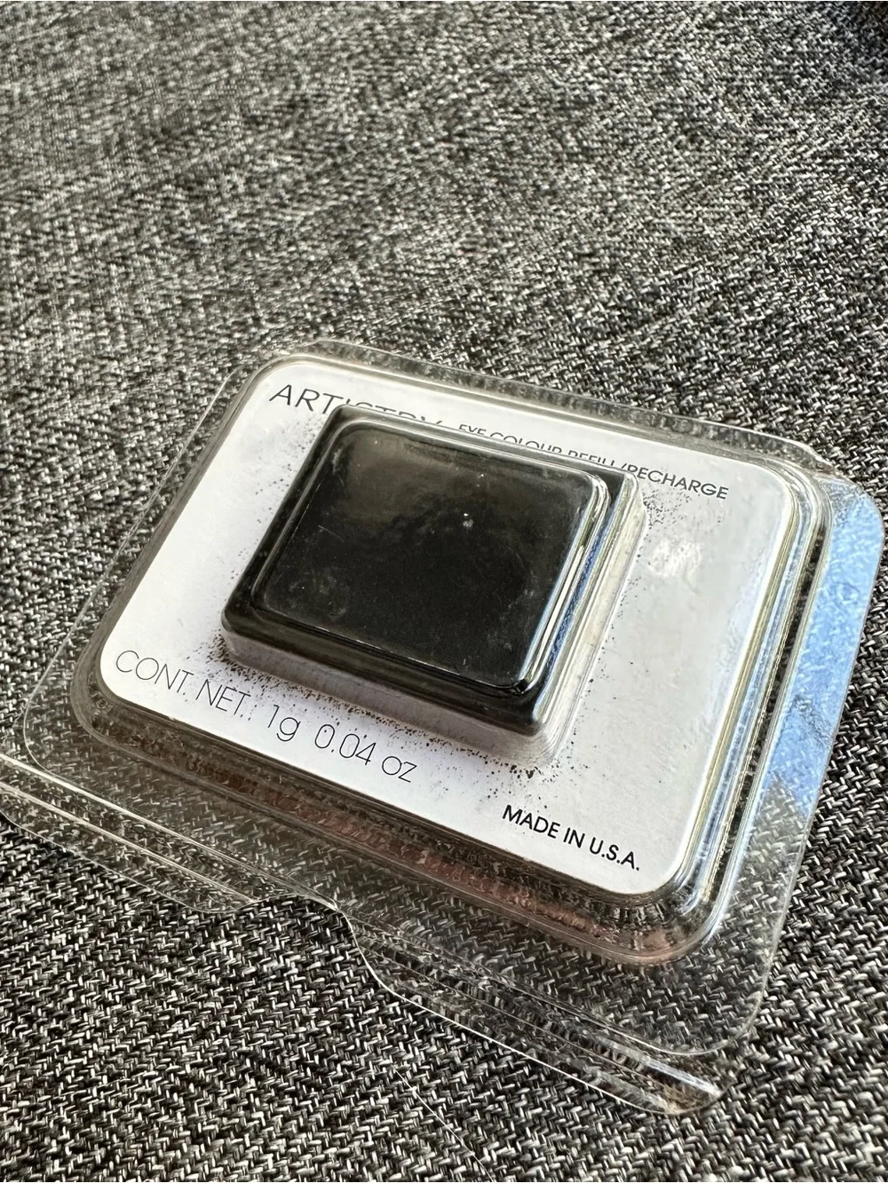 NEW Amway Artistry Eye Colour Refill Eyeshadow 1g 0.04oz Jet 5SSW Black NOS VTG